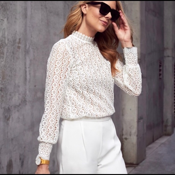 h&m lace shirt